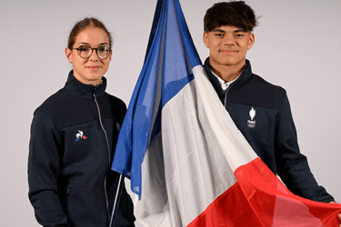 Léna Auvray et Anthony Mansard : porte-drapeaux tricolores du FOJE 2023
