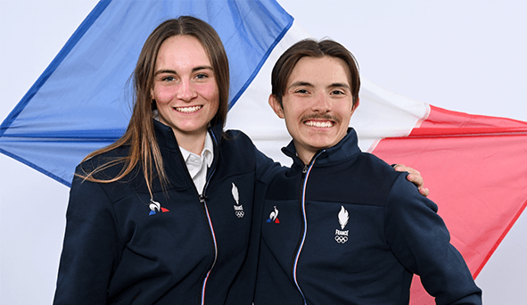 Emy Charbonnier et Edgar Cognaud : porte-drapeaux tricolores du FOJE 2023