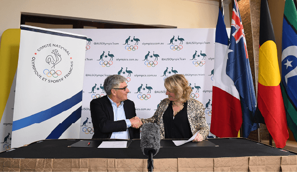 1er accord de coopération entre le CNO australien et le CNOSF