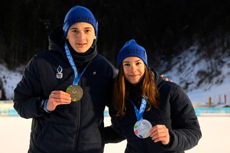 Guillaume Poirot et Voldiya Galmace Paulin, biathlon