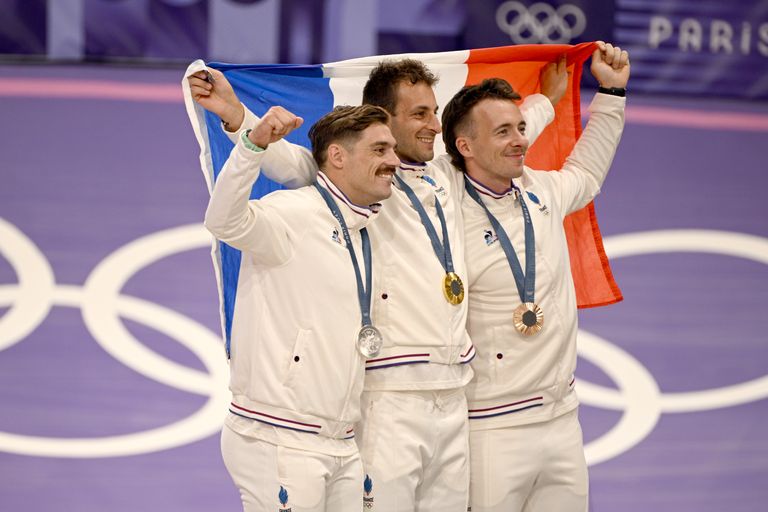 Podium français pour le BMX Race - ©CNOSF/KMSP