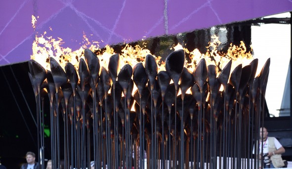 La flamme olympique