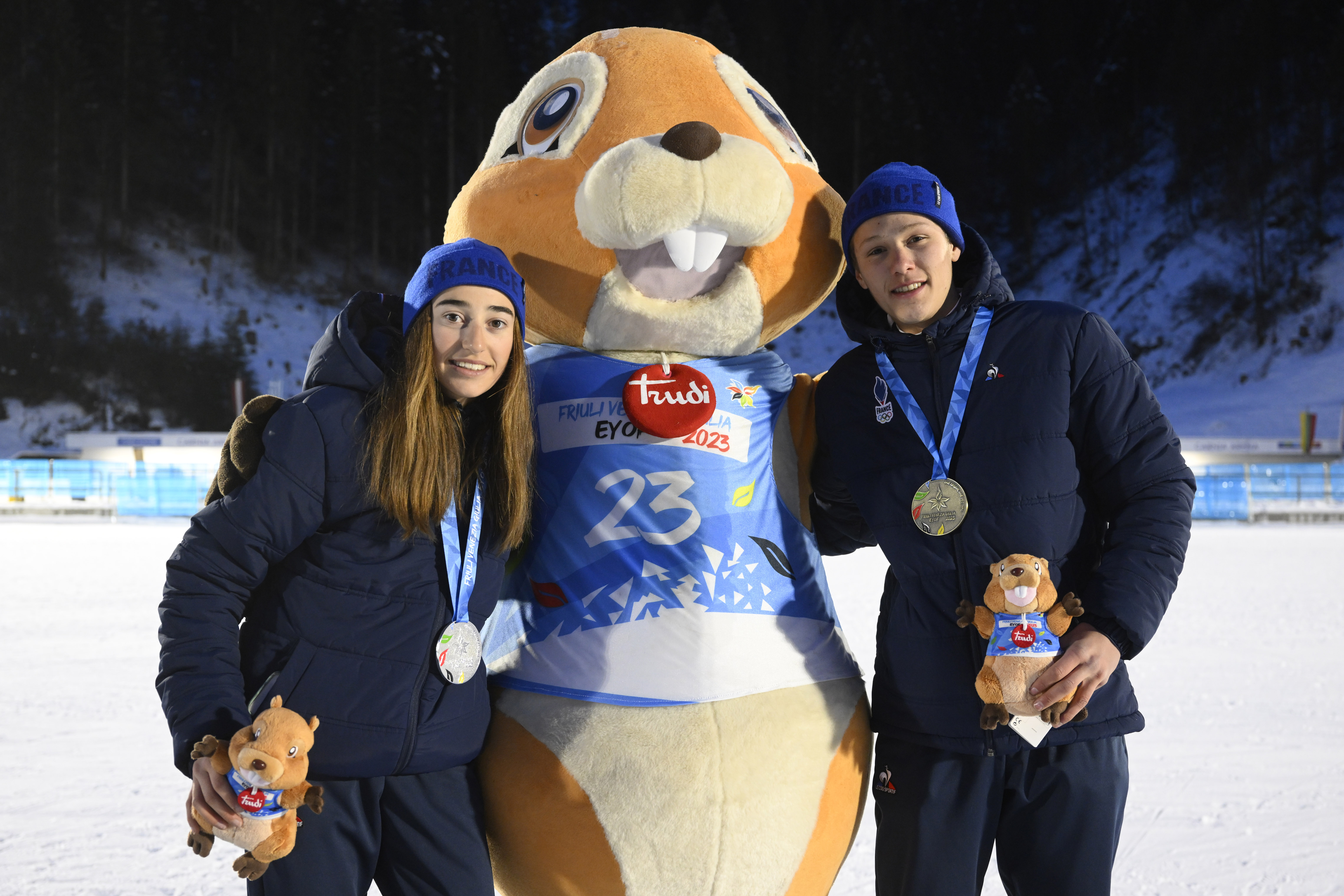 Lola Bugeaud et Judicaël Perrillat Bottonet, biathlon