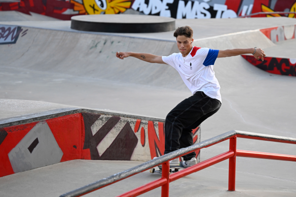 Les skateurs en finale