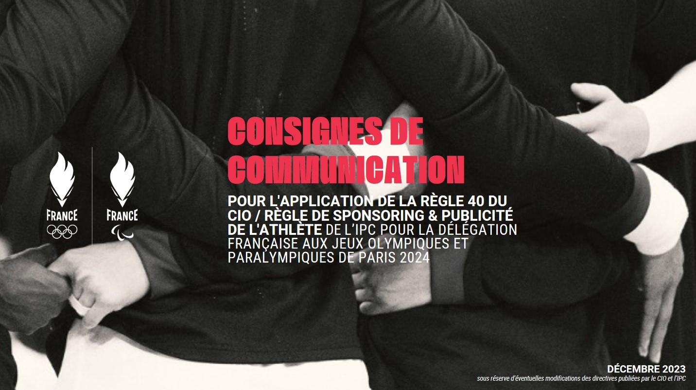 Règle 40 - Consignes de communication