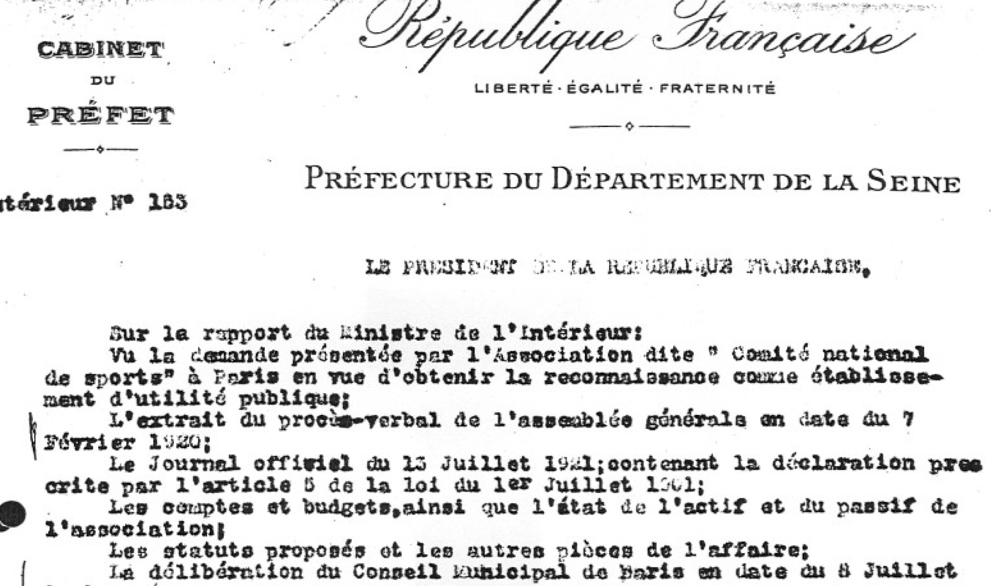 Illustration documents officiels