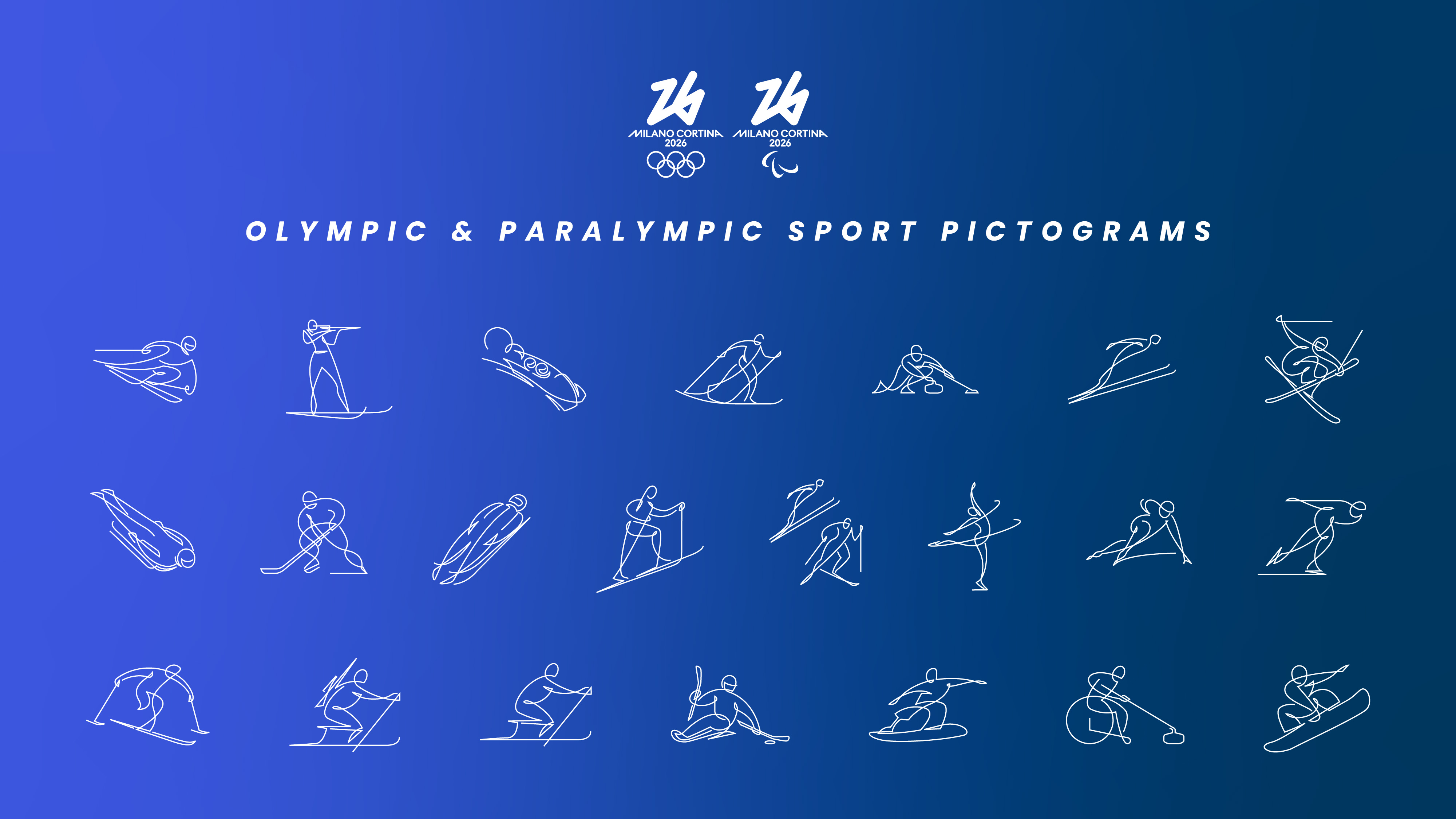 Les pictogrammes de Milan-Cortina 2026