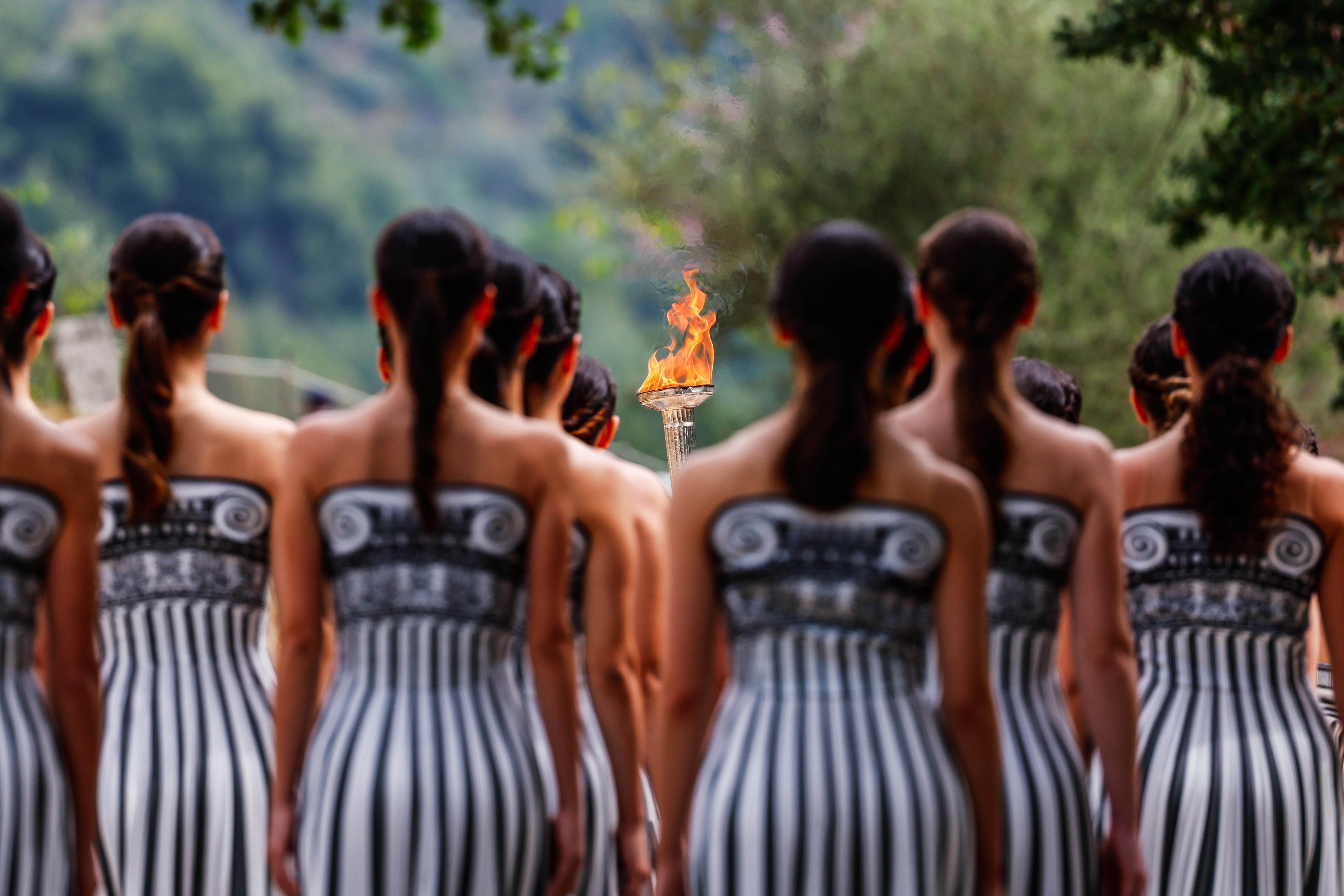 Cérémonie de passation de la flamme olympique - ©PRESSESPORTS