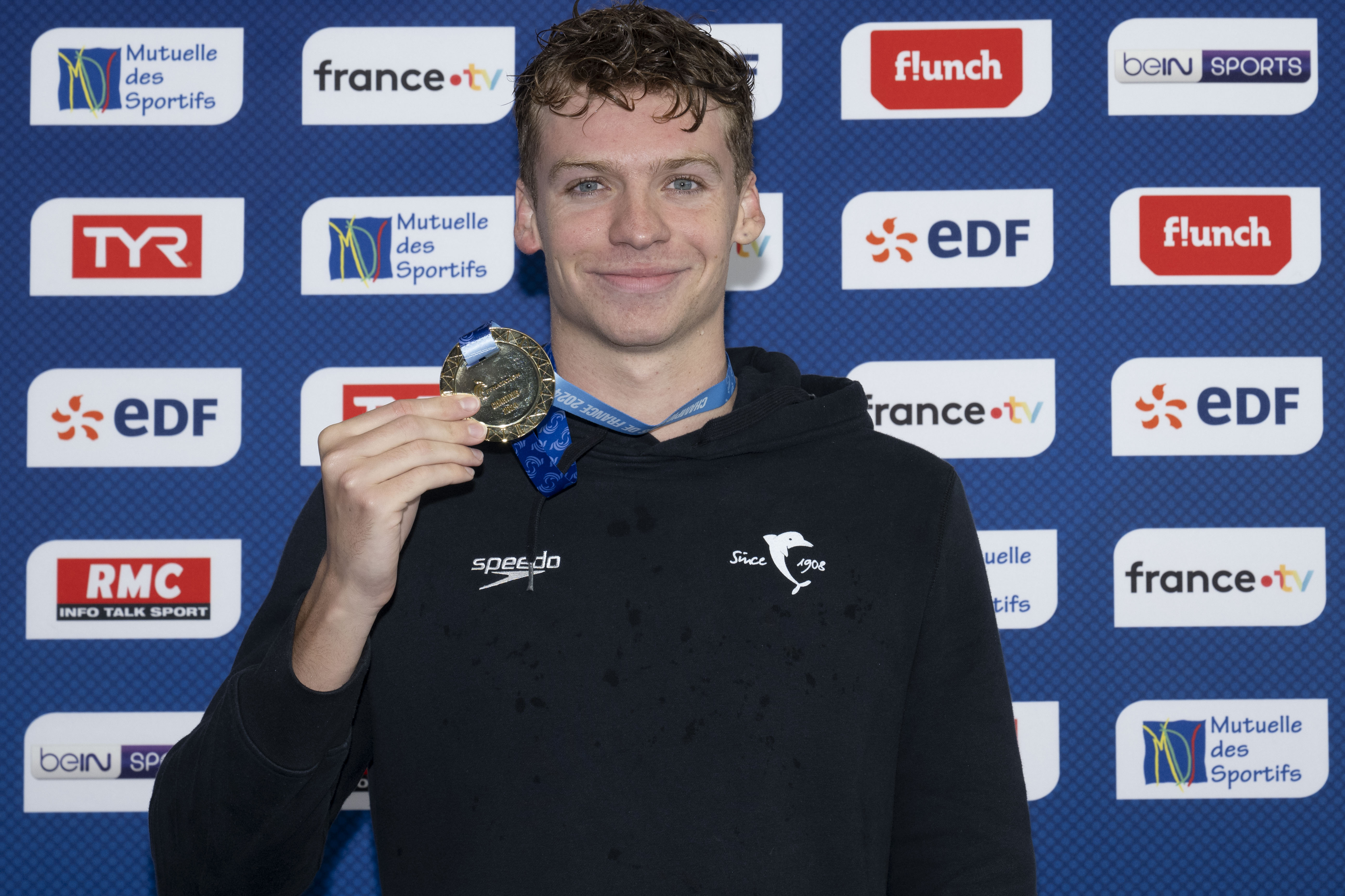 Léon Marchand au championnat de France 2024 - ©CNOSF/KMSP