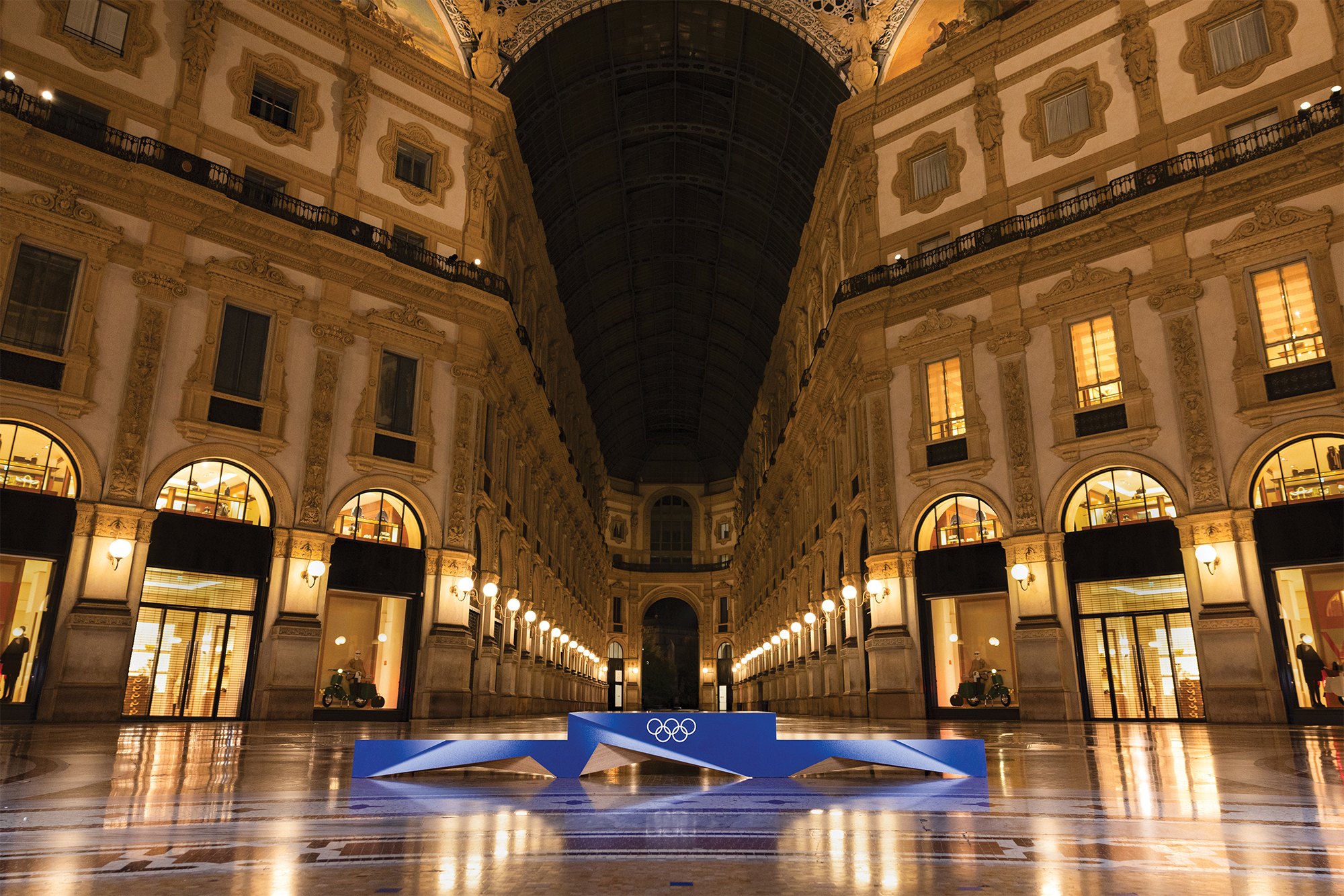 Podium olympique officiel de Milan-Cortina 2026