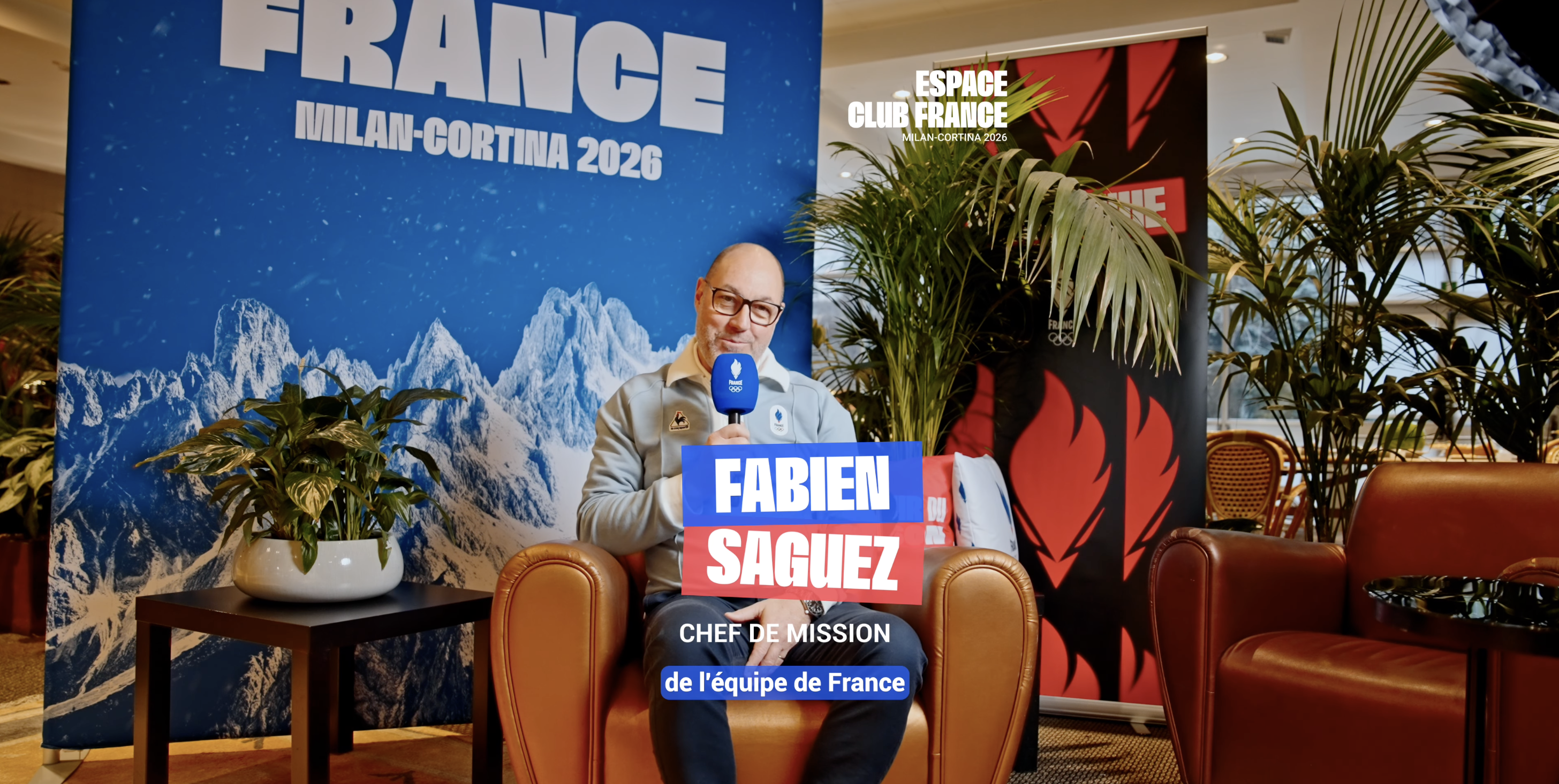Fabien Saguez, chef de mission de l'équipe de France Olympique.