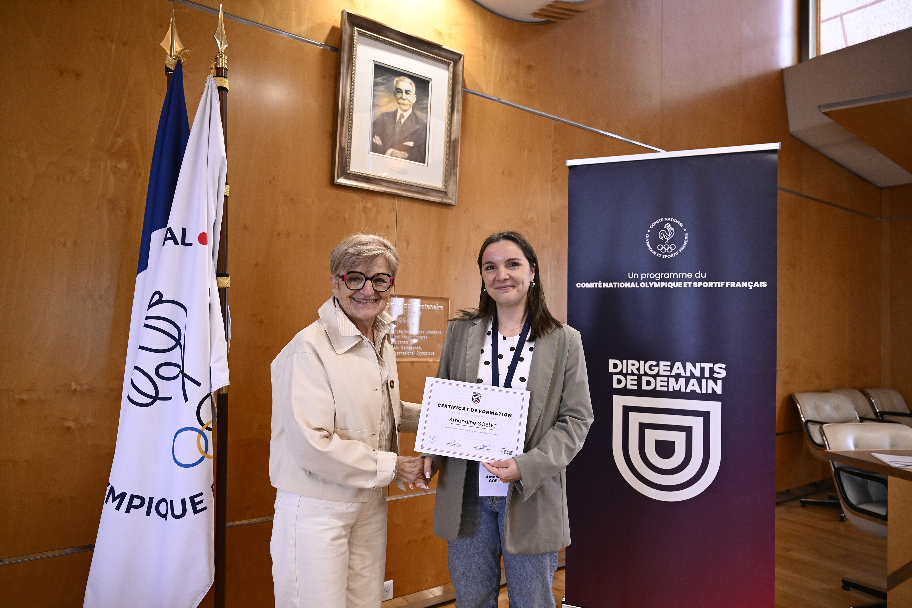 Marie-Françoise Potereau, vice-présidente du #CNOSF en charge du bénévolat et de la formation.
