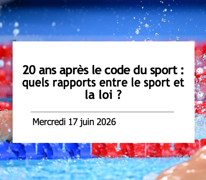 Colloque droit du sport