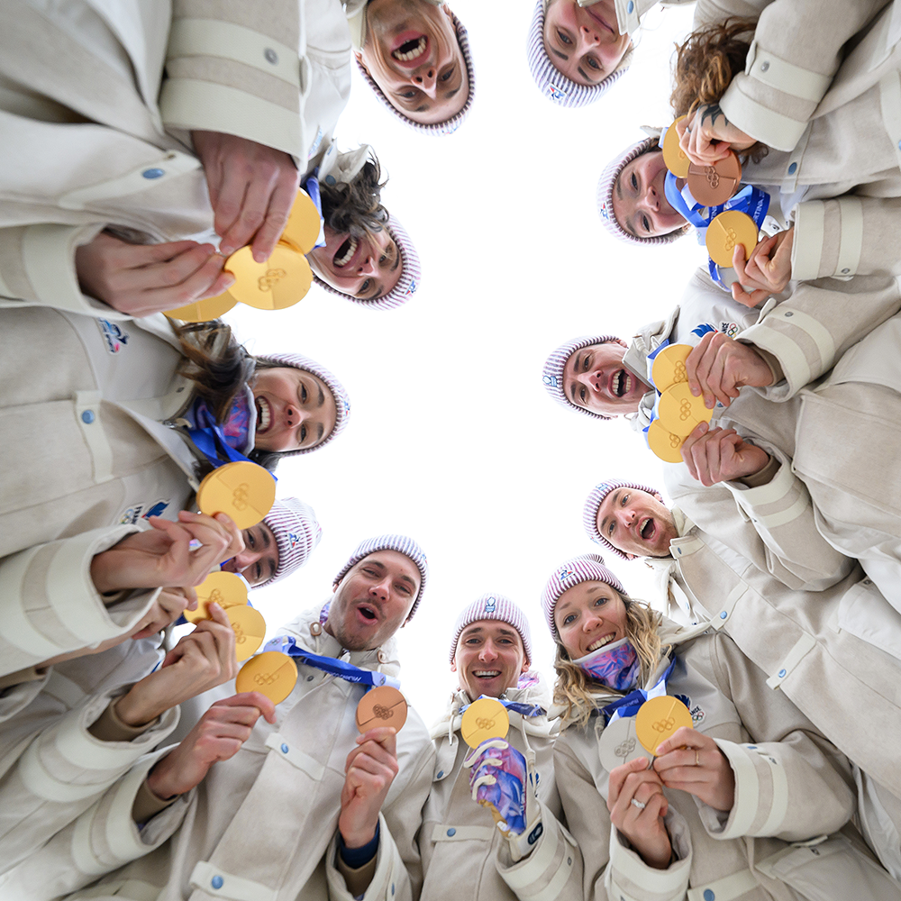 Equipe de France de biathlon lors des Jeux Olympiques d'hiver de Milan-Cortina 2026