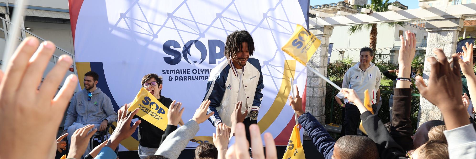 Ouverture de la Semaine Olympique et Paralympique 2025 par Arnaud Assoumani, parrain de la SOP 2025.