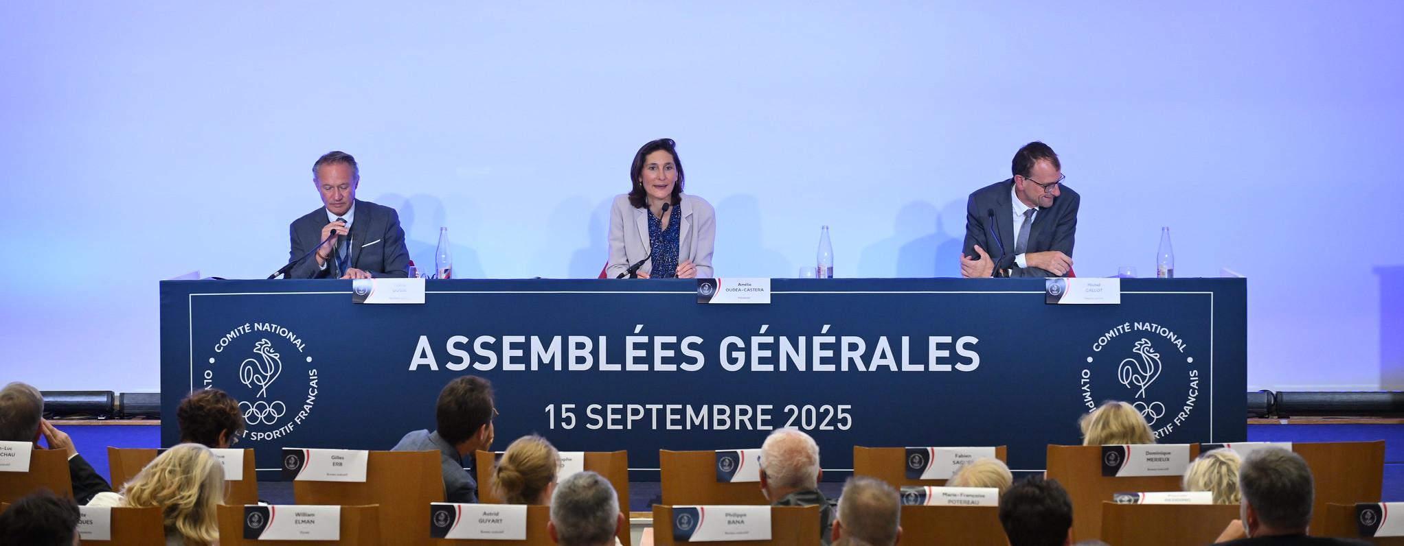 Assemblées Générales du CNOSF, 15 Septembre 2025. 