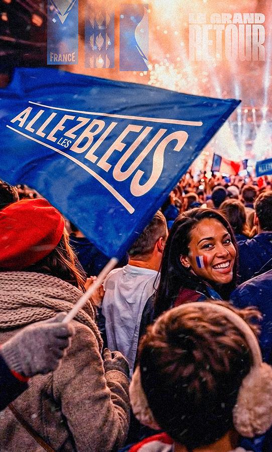 Le Grand Retour de la délégation française et du drapeau