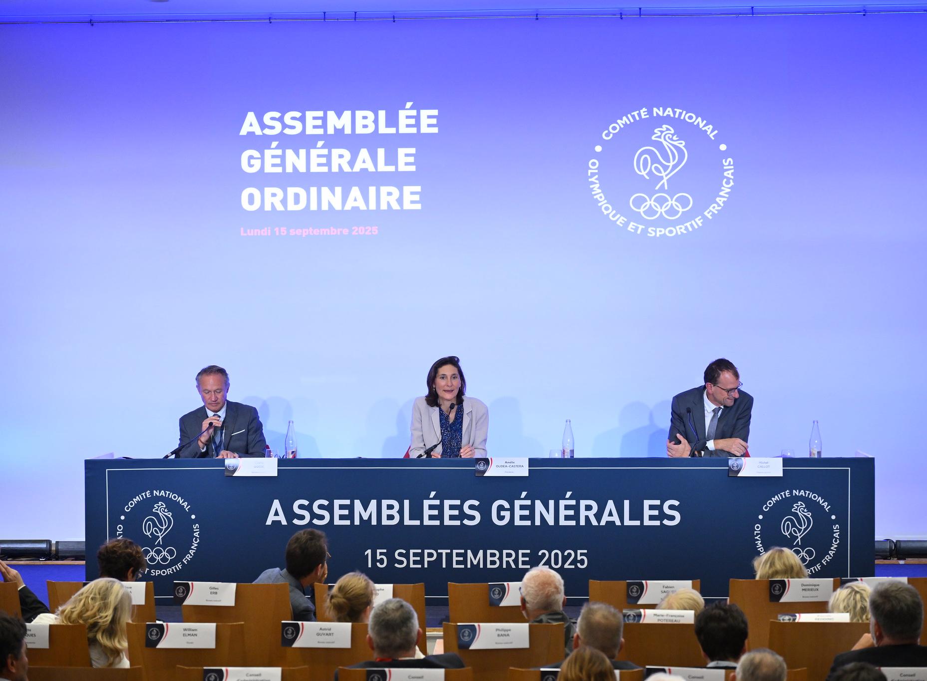 Assemblées Générales du CNOSF, 15 Septembre 2025. 