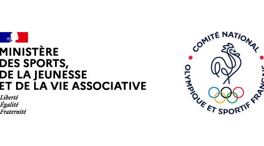 Le Ministère des Sports, de la Jeunesse et de la Vie associative et le Comité National Olympique Sportif Français.