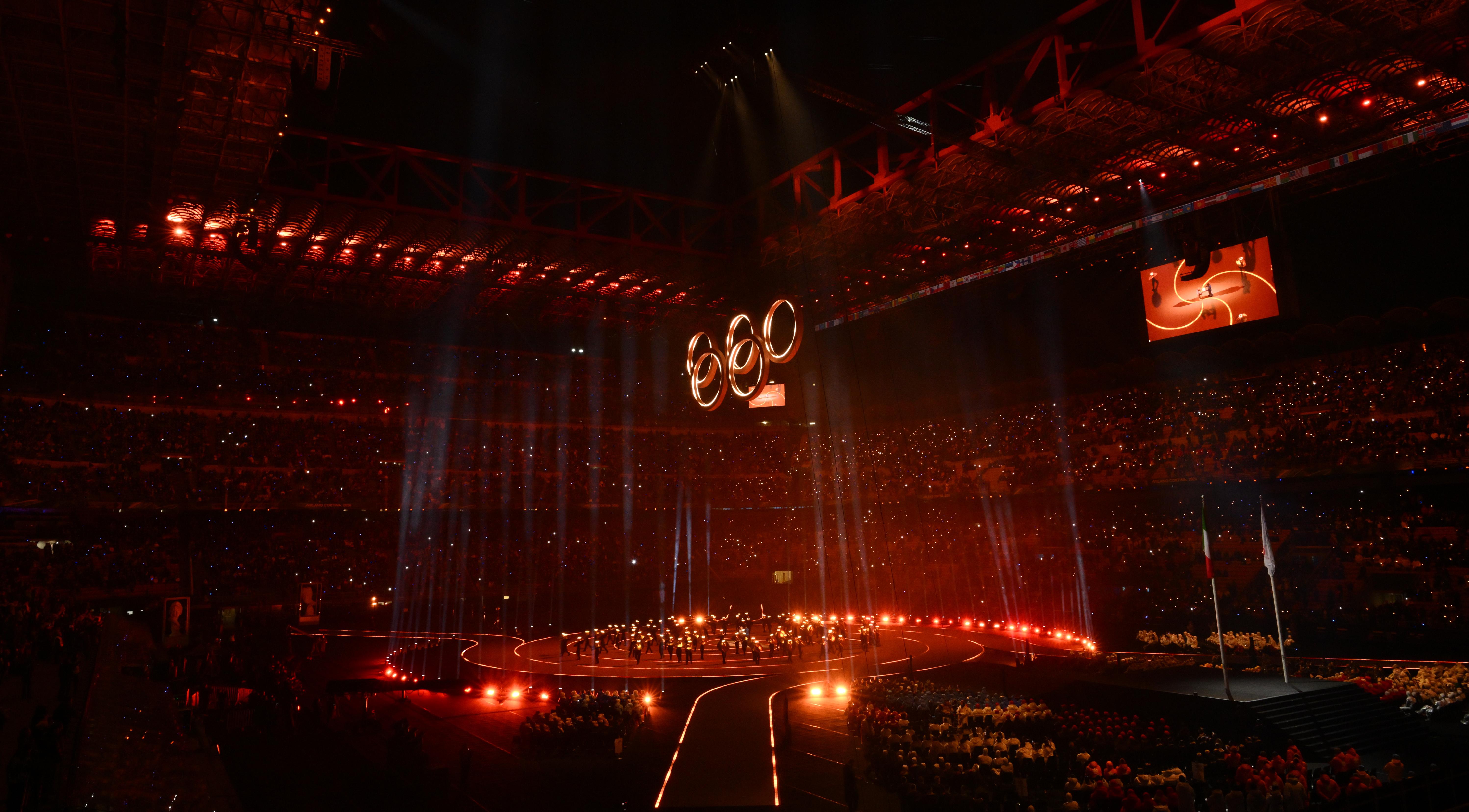 Drapeau olympique - Milan-Cortina 2026