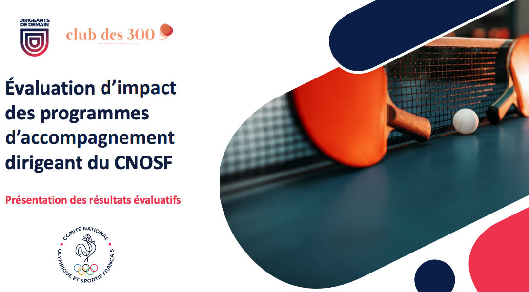 Évaluation d’impact des programmes d’accompagnement dirigeant du CNOSF
