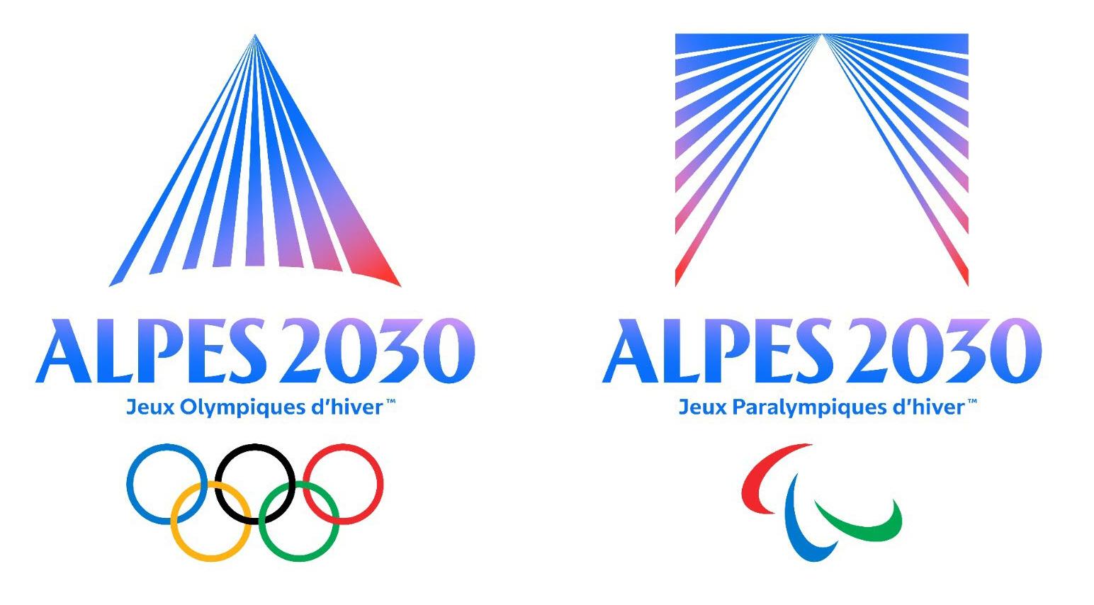 Emblèmes Olympiques et Paralympiques Alpes 2030